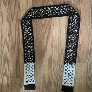 Authentic Vintage Louis Vuitton Brown Monogram Silk BB Bandeau